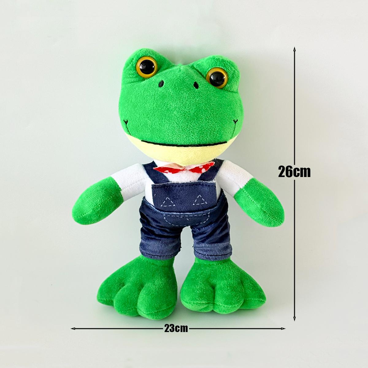 

TreasuringU Latest Adorable Magic Expression Plush Dolls Cartoon Girls Frog Couple Plush Toy Gentle Extended Leg Frog Xmas Gifts