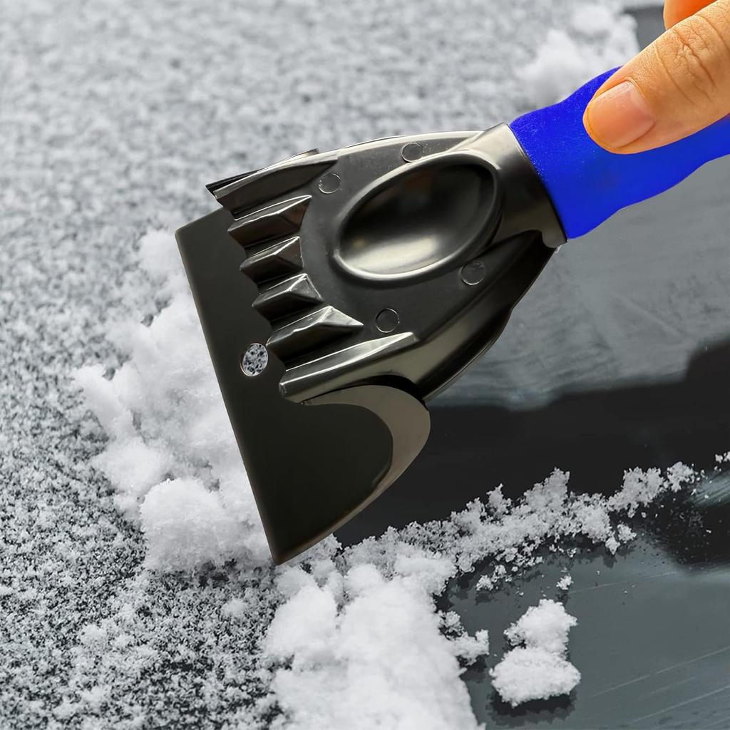 27" Snow Brush & Ice Scraper For Car Windshield, Detachable Snow Scrapers With Foam Grip For Cars, Trucks, SUVs
