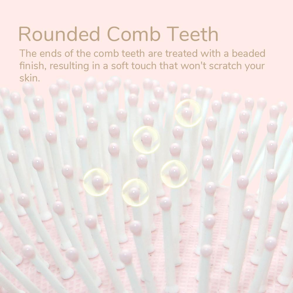 Cute Pig & Rabbit Family Air Cushion Comb - Soft Massage Bristles, Lovely Cartoon Design for Girls & Daily Hair Care