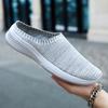 Summer Mesh Men Casual Shoes Breathable Half Loafers Indoor Slippers Women Flats Comfortable Couple Sneakers