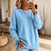 Women's Fashion Thick Neck Color Sweater for Casual Warmth