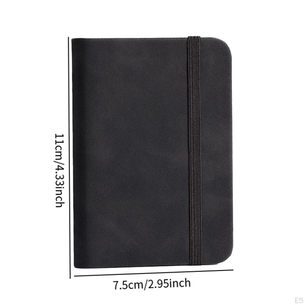 Pocket Notebook A7 Note with Elastic Band 100 Sheets Gift Lined Pad Small Daily