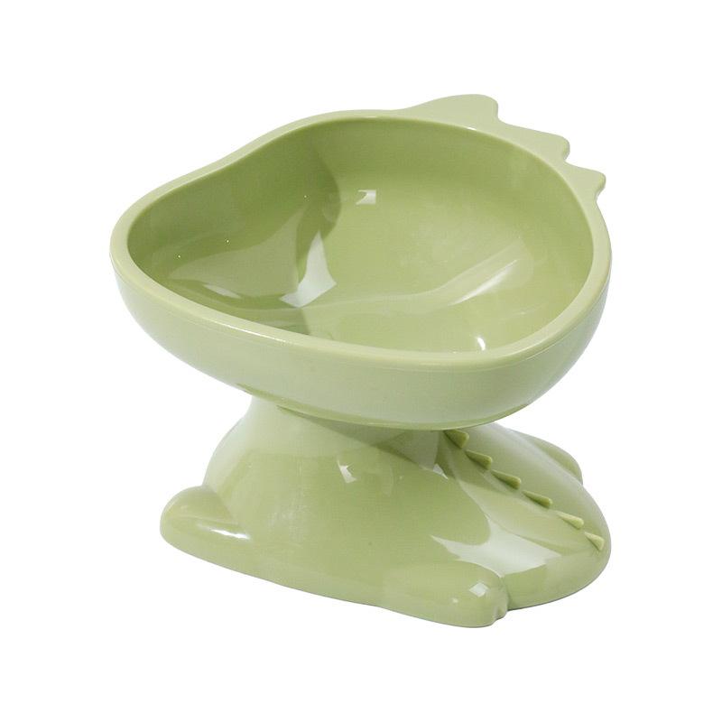 Pet Bowl Cat Bowl Dog Bowl Oblique Mouth High Foot Pipi Tao Original Hungry Dragon High Foot Bowl Plastic Bowl Pet Supplies