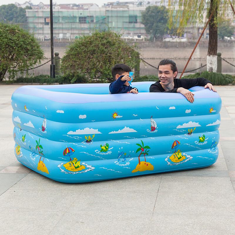 WEZHO 1.5M Three-Layer Inflatable Family Swimming Pool