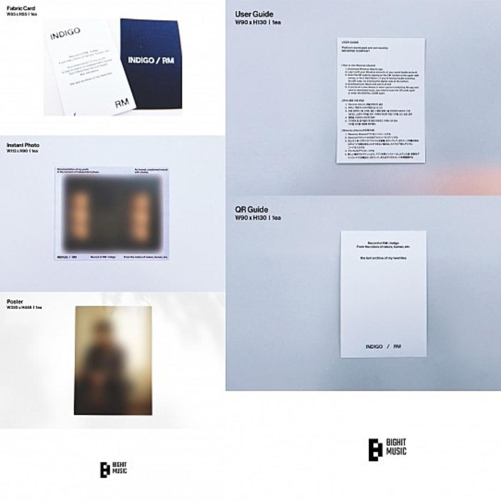 BTS RM - Indigo Book / Postcard Edition