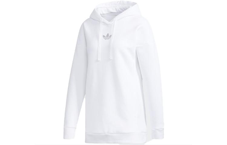 Adidas Originals Sweatshirts Women s White Hooded Moderate GH7775 S