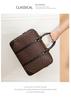 Men's Trendy European & American Large Capacity Business Briefcase: Printed Crossbody & Shoulder Handbag for Laptop.