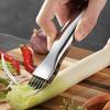 Enforose Vegetable Chopper Non-Slip Handle Stainless Steel Blade Multi-Function Slicer Kitchen Gadget