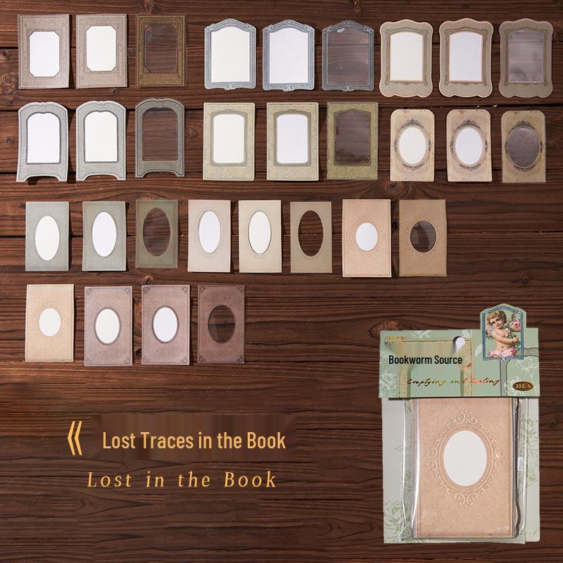 Mu Ran Retro Sticker Pack: Time Treasury Series - Journal Decoration & Collage Stickers, 4 Styles Available