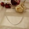 New S925 Sterling Silver Necklace 2mm Sparkling Collarbone, Sweater Chain, High Charm Zircon Gift Women