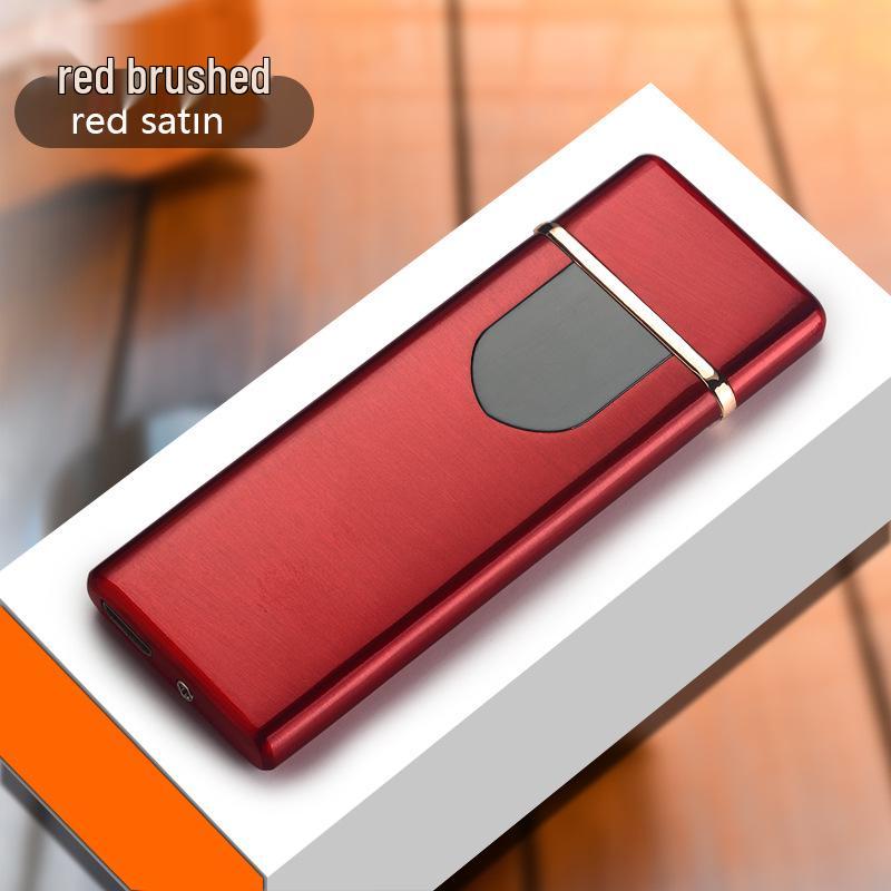 Ultra-thin Rechargeable Electronic Lighter with Touch-Sensitive Windproof Design and Power Display