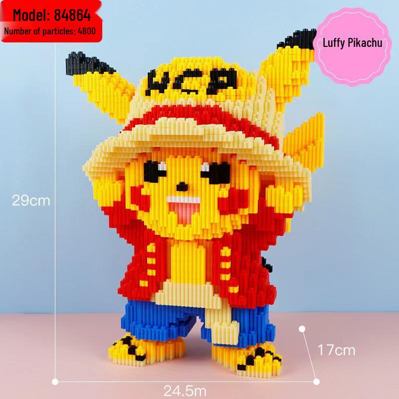 Girls' Compatible Lego: Violent Bear Building Block Series - Educational Micro-Block Interlocking Toys & Gifts