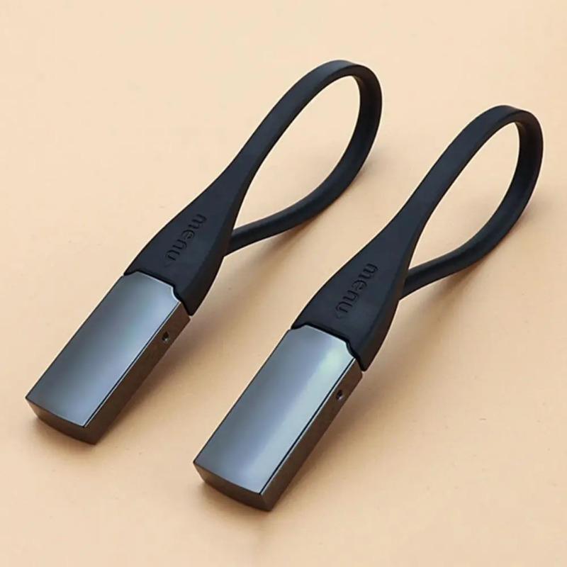 2Pcs Keychain for Car Keys Car Key Holder Wear-resistant Mini Versatile Creative Decoration Accessory Unisex Car Key Chain Black