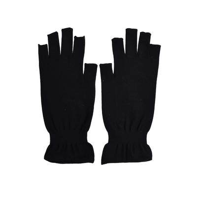 Kinuya Inner Silk Fingerless Arm Short Iron UV Silk Arm Fingerless Covers, Length, Black, Women's, 25cm-29cm, SO4131, Covers, Short,