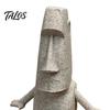 Talos 3D Printed Articulated Moai Statue Ornament, Movable Joints Figurine, Stable Stone Texture Sculpture for Desktop Living Room Study Decor Gift