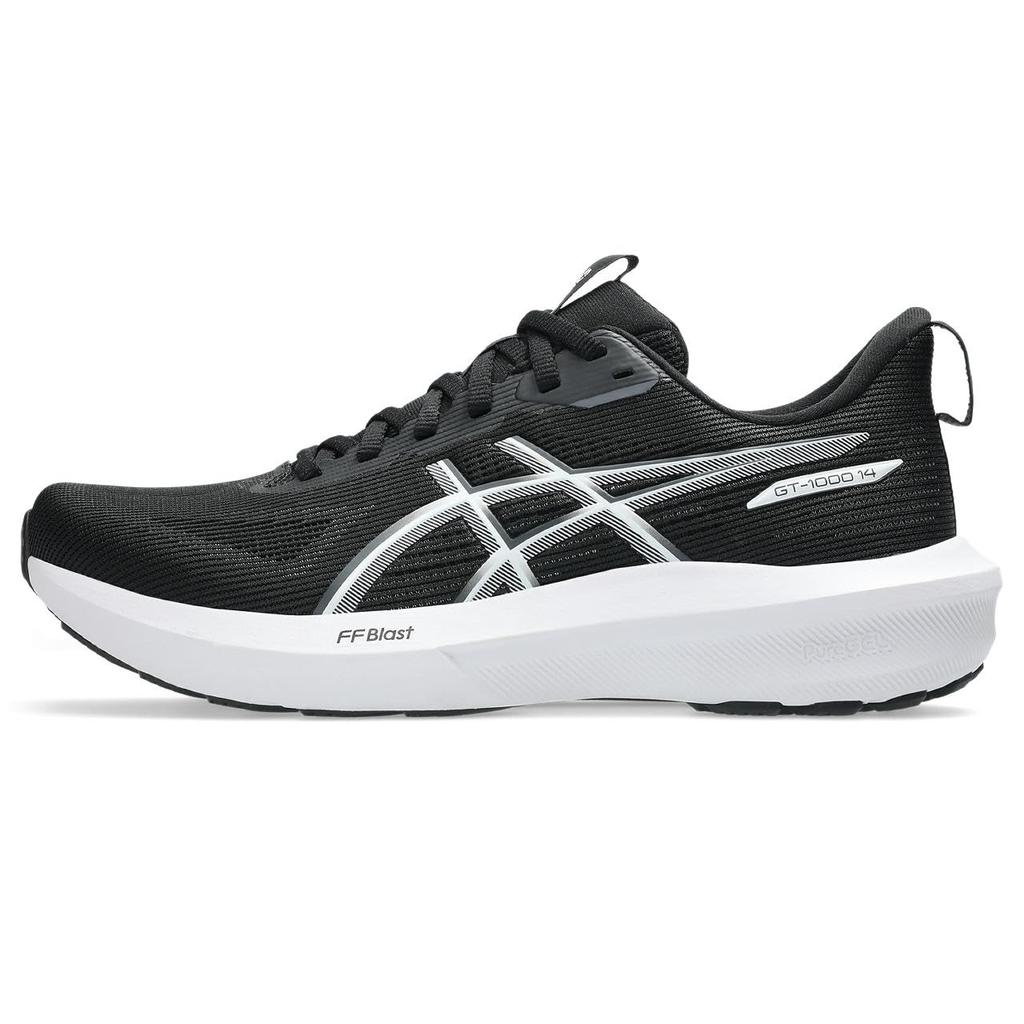 ASICS 14 Running Size 002 Size cm GT-1000 Shoes, 1012B859, Women's, (Black/White), E, 23.0