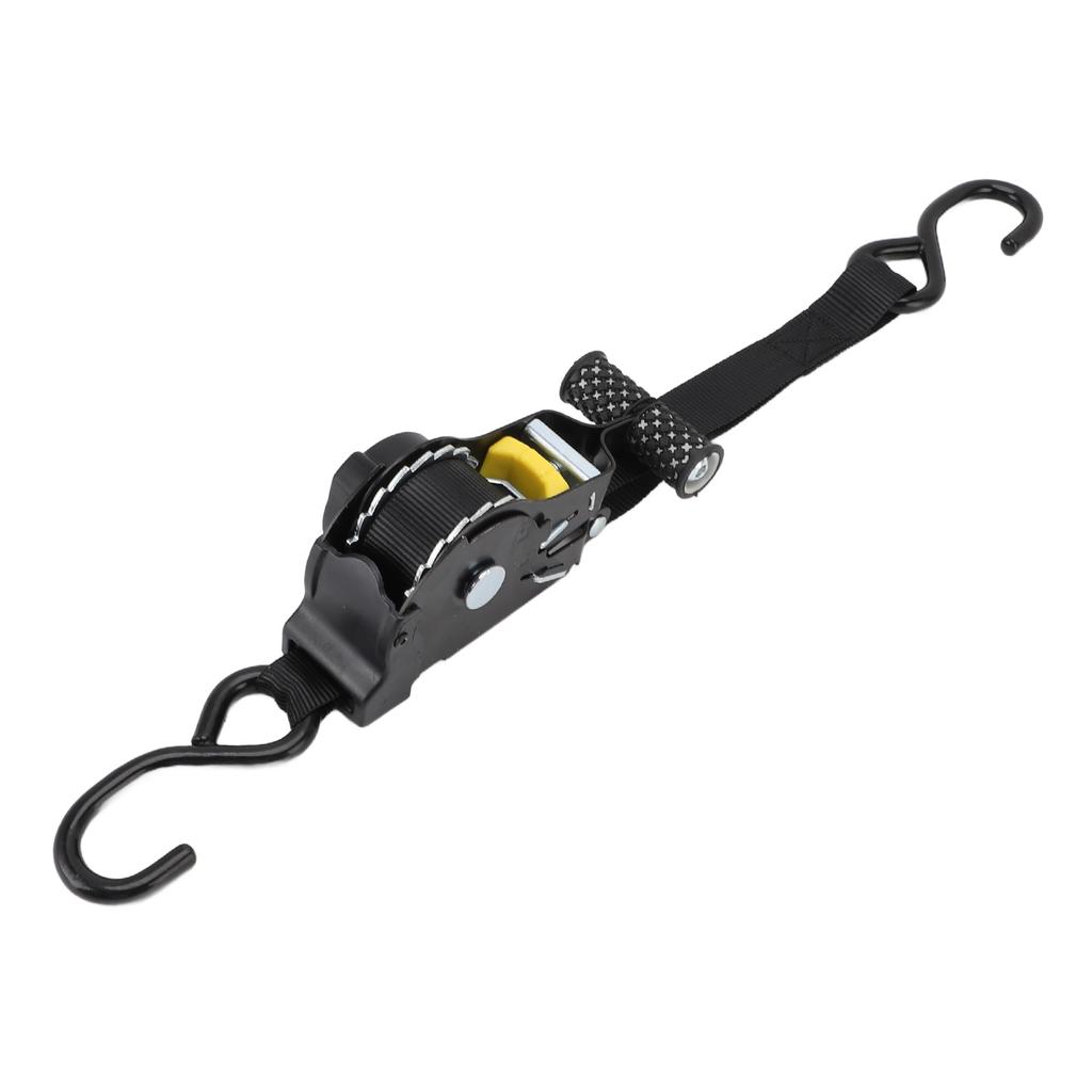 Einziehbarer Ratsche Zurrgurt 3m 679kg Bruchlast Selbstaufrollendes Spanngurt für LKW Ladung Anhänger ATV SxS