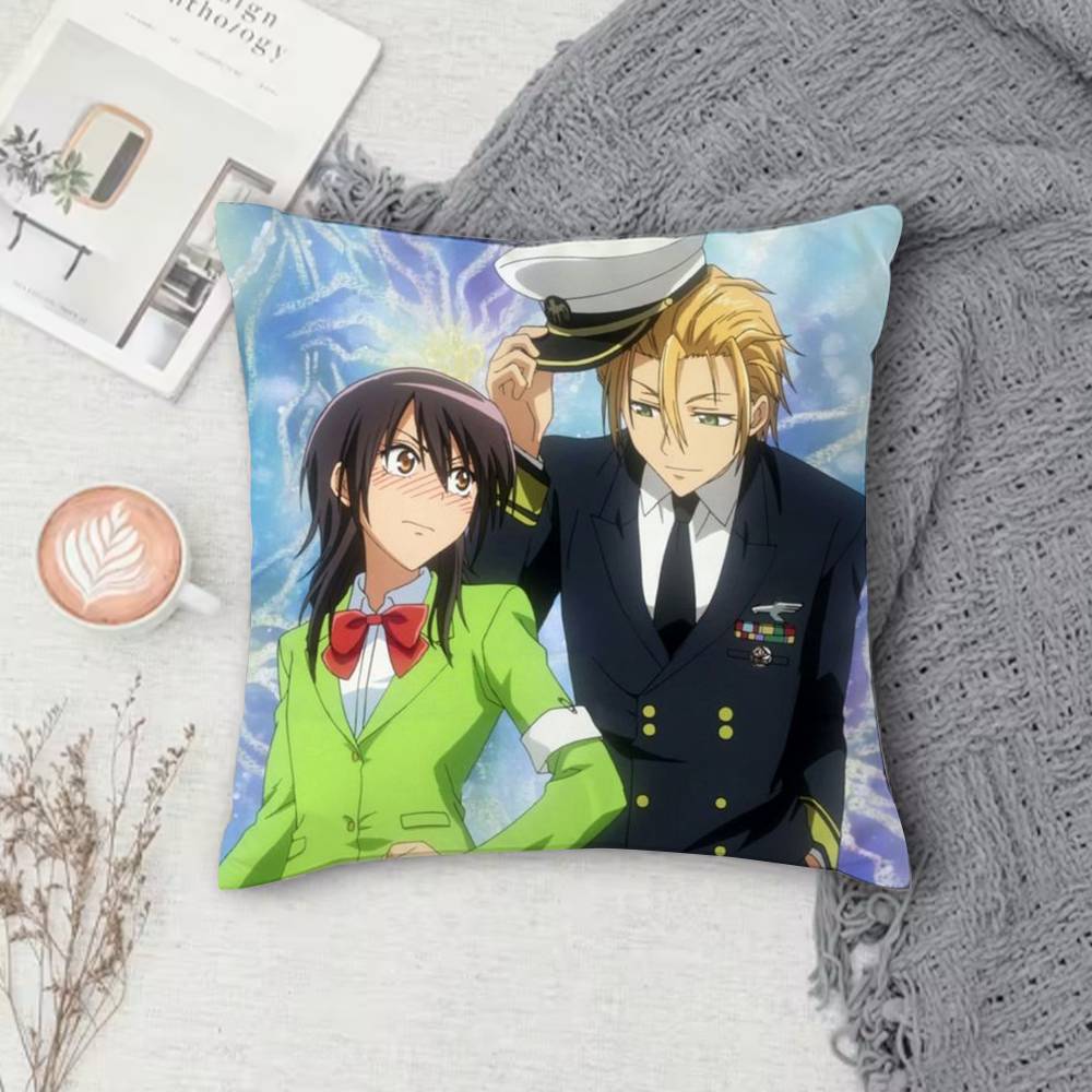 M-Maid Sama Double-Sided Printed Square Decorative Cushion Cover For Sofa Living Room Home Decor