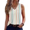 Womens Tank Tops Sleeveless Loose Fit Tops V Neck Pleated Shirts Basic Tees