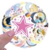 Moon & Stars Graffiti Stickers (55 Sheets) for Kids - Perfect for Notebooks, Scooters, DIY Crafts