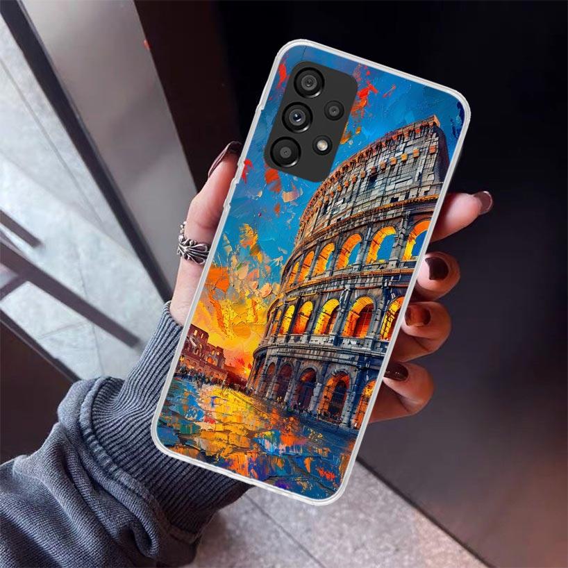 Roman Colosseum Phone Case For Samsung Galaxy A52 A51 A50S A32 A22 A12 A02S A72 A71 A31 A70 A30S Note 20 Ultra 10 Plus S10 Galax