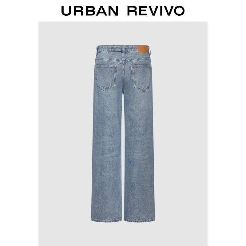 UR 2026 Women s Washed Straight-Leg Denim Jeans 25