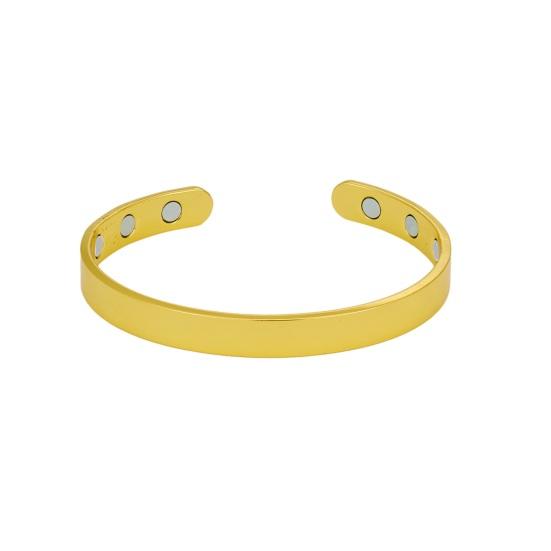 Magnetic Bracelet Adjustable Unisex Bracelet Minimalist Alloy Bangle with Effective Magnets Open Cuff Bracelet Gift for Men And