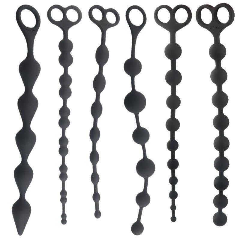 Versatile Extra-Long Anal Plugs: Large-Size Beaded Masturbators for Men and Women, Adult Toys
