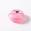Animal Print Round Earphone Case - Durable ABS Cable Organizer with Rotary Storage, Protective Headphone Accessory