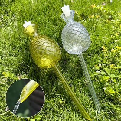 Yousheng Pineapple Shape Self Watering Planter Insert Clear Plant Watering Bulbs Automatic Drip Irrigation Device for Indoor Outdoor Plants