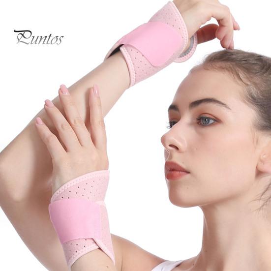 Sports Wristband Wrist Brace with Fastener Tape Adjustable Breathable Fabric Compression Support Wrist Wrap Fitness Joint Support Wrist Guard