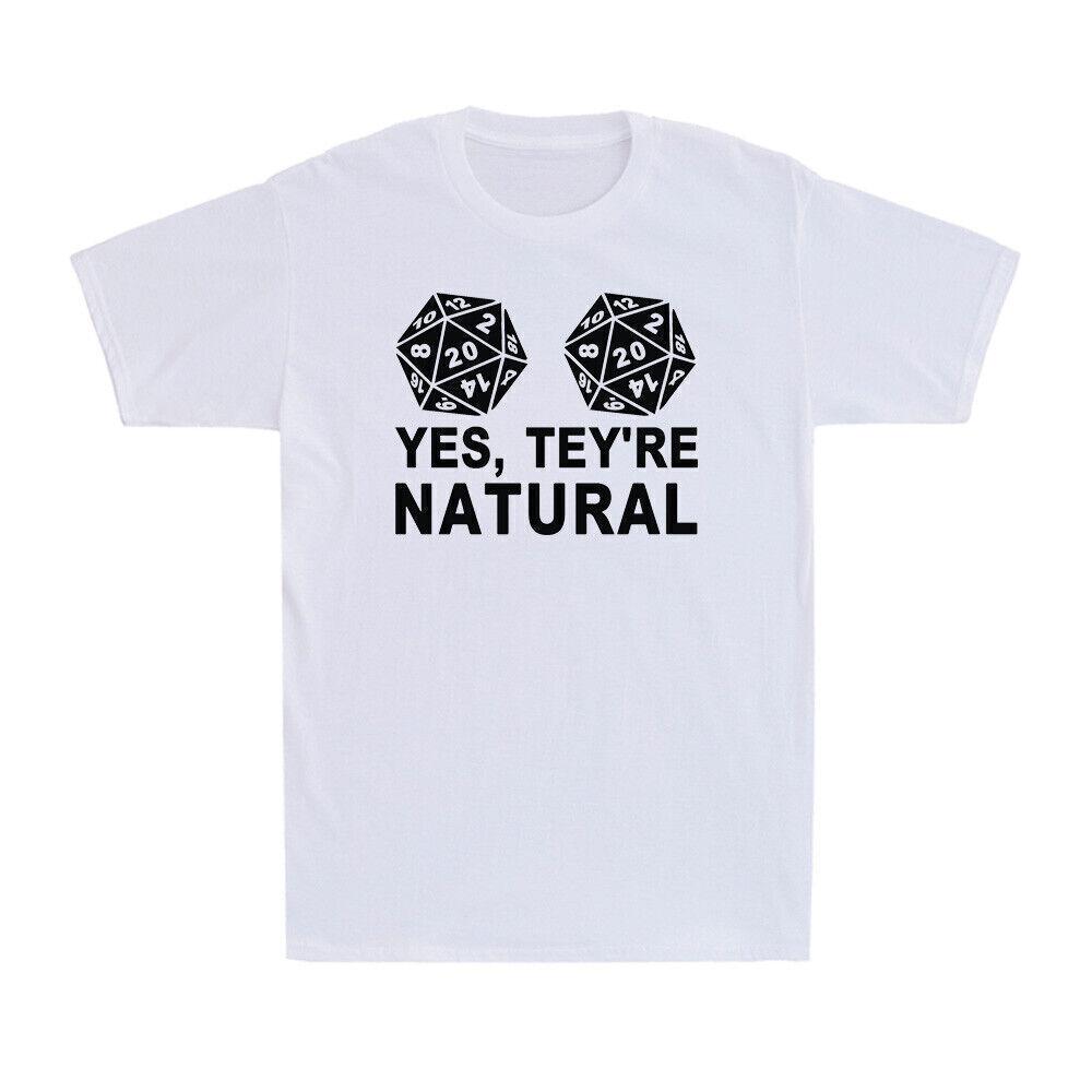 Yes They re Natural Shirt Dice Board Games Funny Gamer Gift Men s T-Shirt M