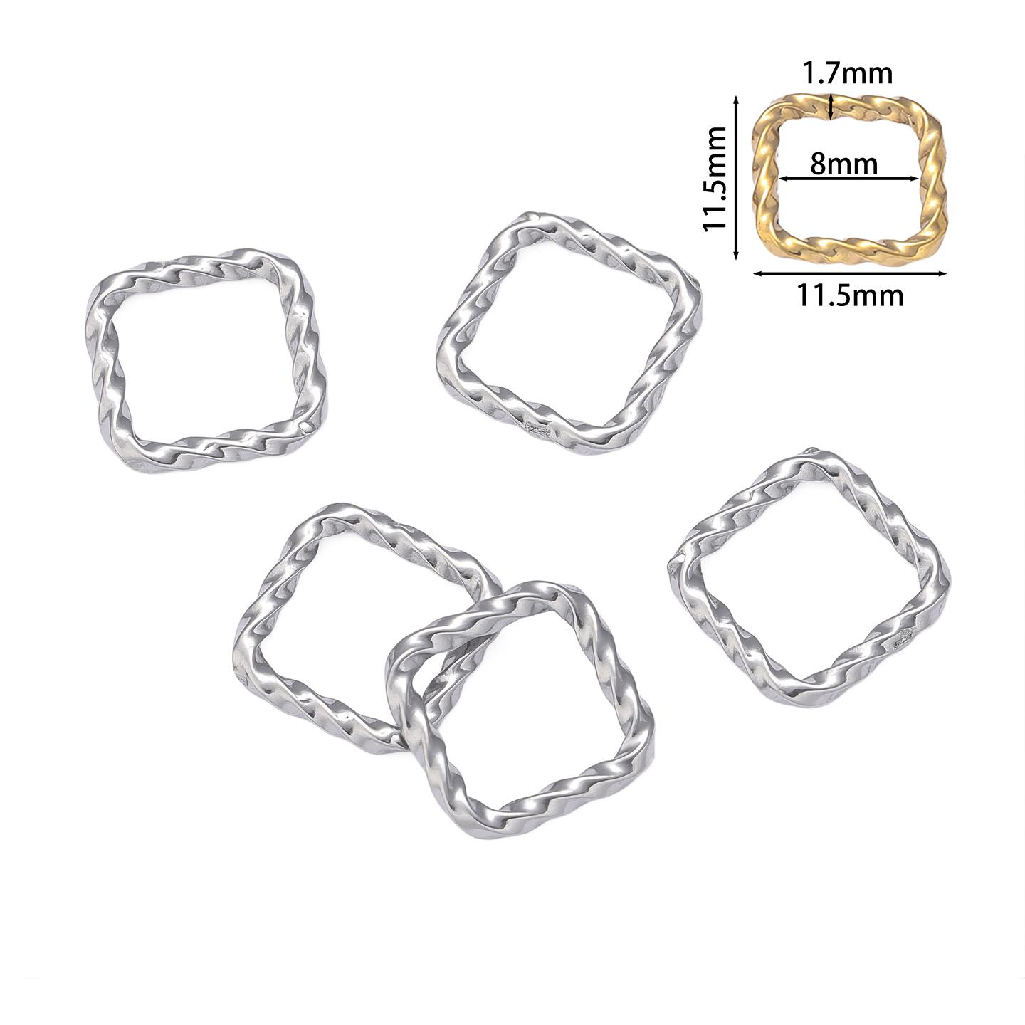 

10pcs/lot 304 Stainless Steel Geometric Connector Round Oval Heart Charm Earrings Making Supplies Parts for Diy Jewelry Findings