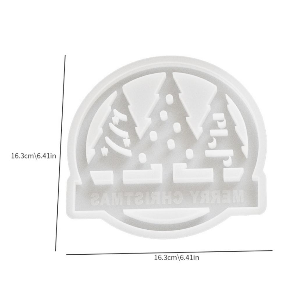 Christmas Ornaments Molds Silicone DIY Candle Holders Portable Jewelry Stand Casting Molds