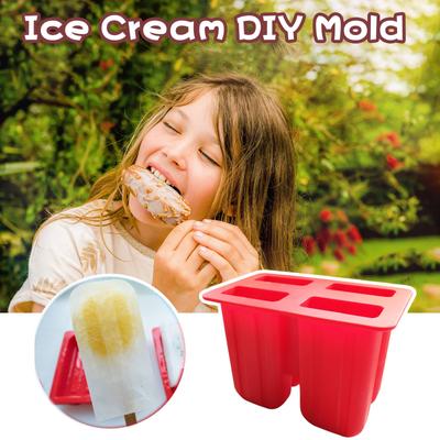 Handgefertigte DIY Silikon Eiswürfelform Eis am Stiel