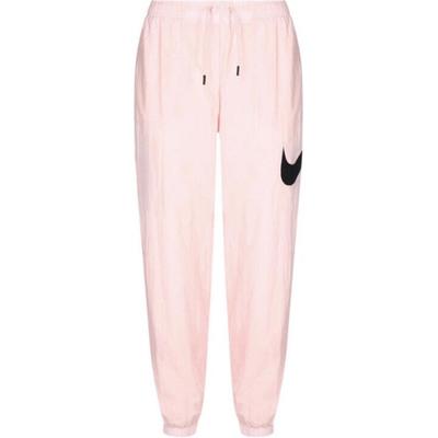 Solid Color Print Logo Drawstring Joggers Women Bottoms Pink DM6183-610
