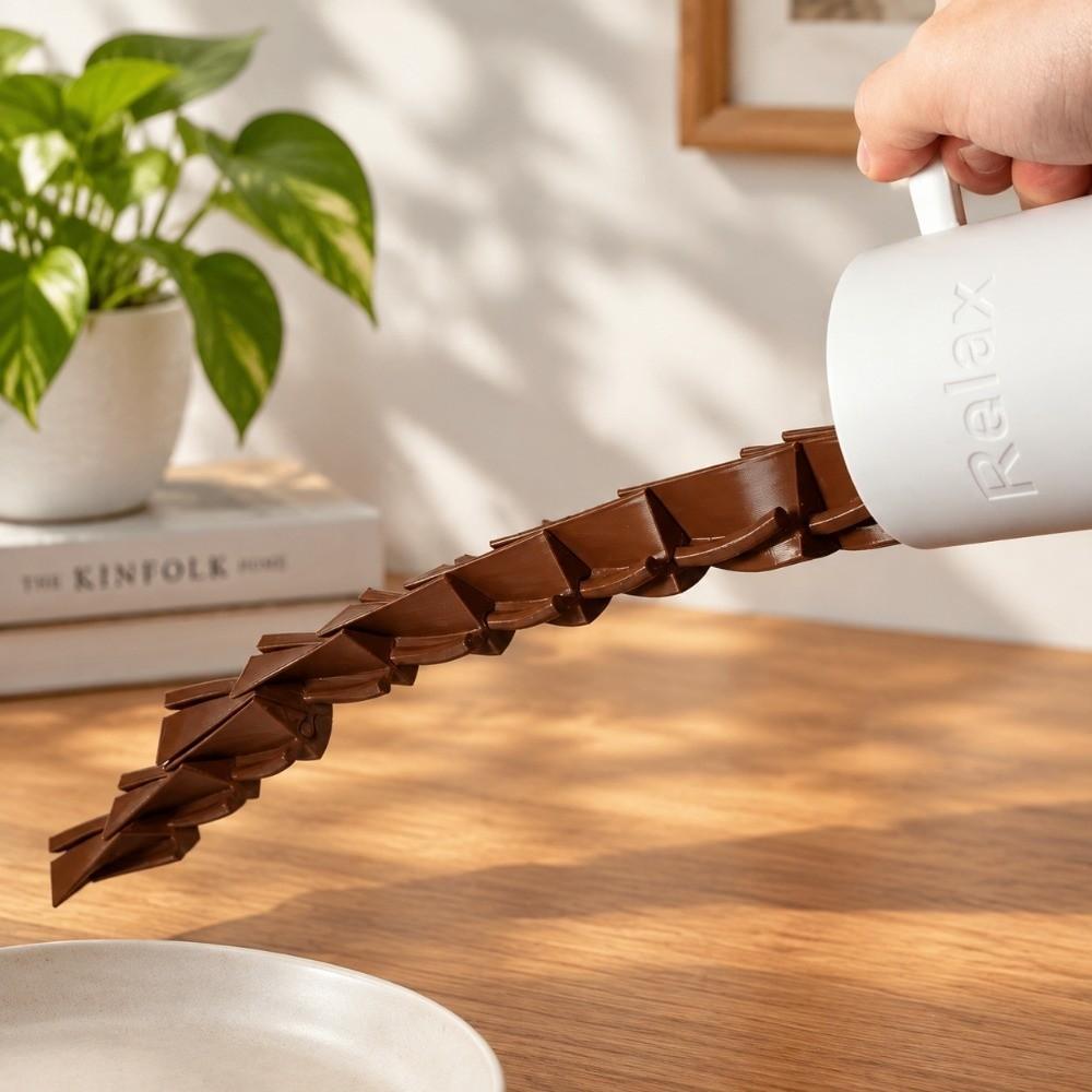 Portable Coffee Spill Fidget Toy 3D Printed Coffee Cup Retractable Toy Desktop Ornament