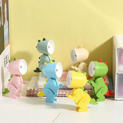 LED Night Lights Battery Magnetic Folding Nights Lamp Bedroom Bedside Table Ornaments Children's Toys Mini Dinosaur Night Light