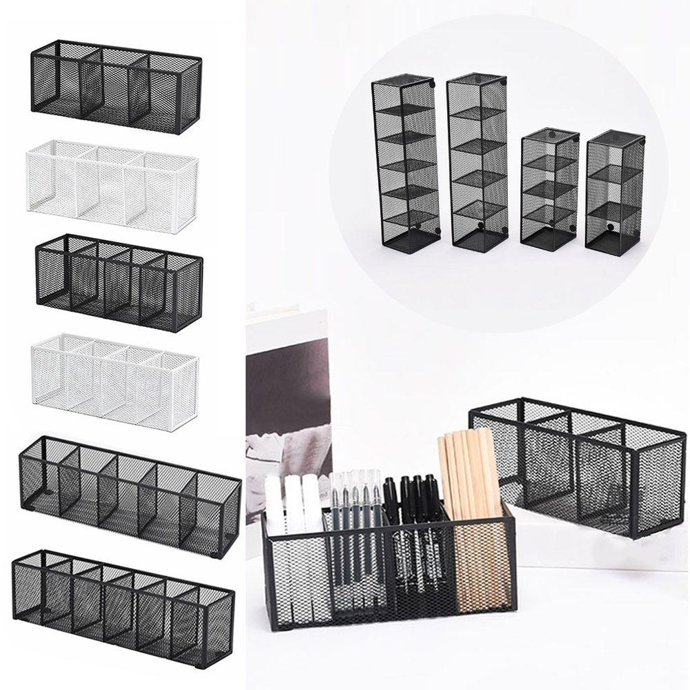 Moderner Schreibtisch-Organizer aus Netzmetall Stifteaufbewahrung Box Make-up-Halter Kosmetikpinsel-Aufbewahrung