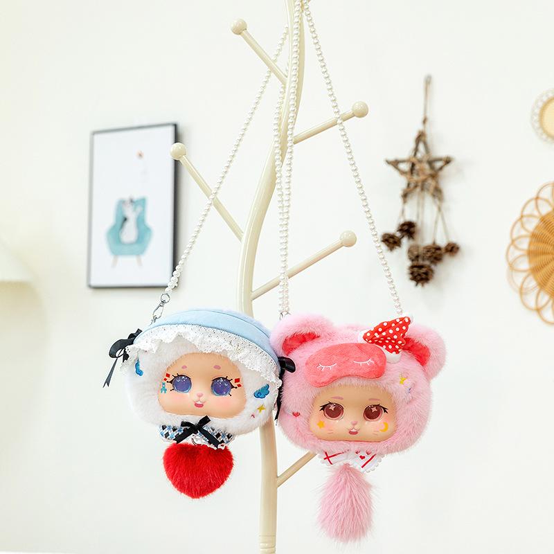Alice Dreamland Plush Backpack Home Pendant for Girlfriends Birthday Gift Vinyl Face Rag Doll Messenger Bag