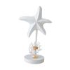 Starfish Figurine Collection Nautical Rustic, Desktop Ornament, Decorative Statue, Wood Sculpture for Bookshelf Entrance Decor