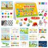 Kids Busy Book Toy Montessori Hook&Loop Repeatedly Paste Quiet Book Early Education Toys The First Busy Book For 3-6 Year Olds