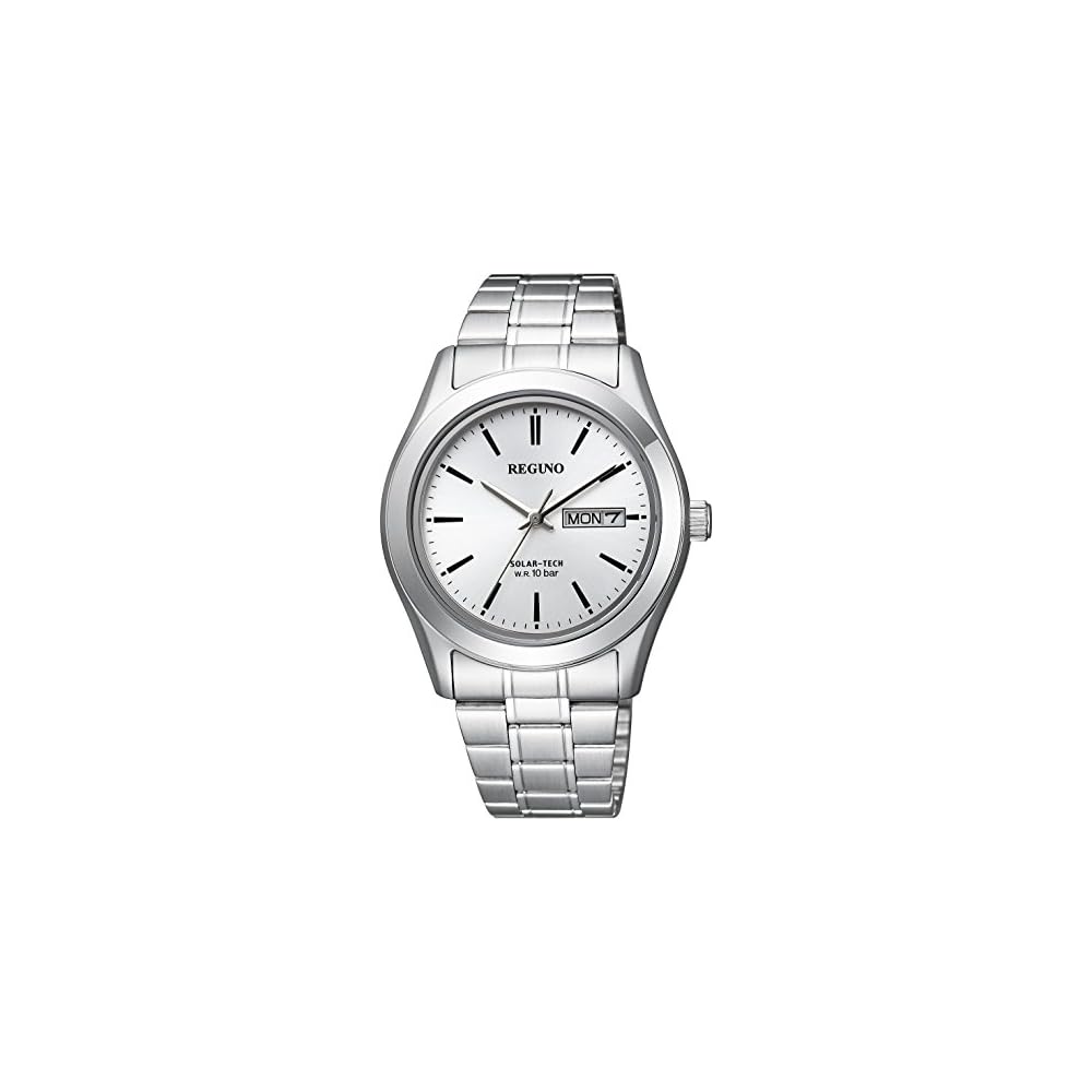 Citizen Reguno Solar Waterproof Simple Men s Business Analog Watch Silver