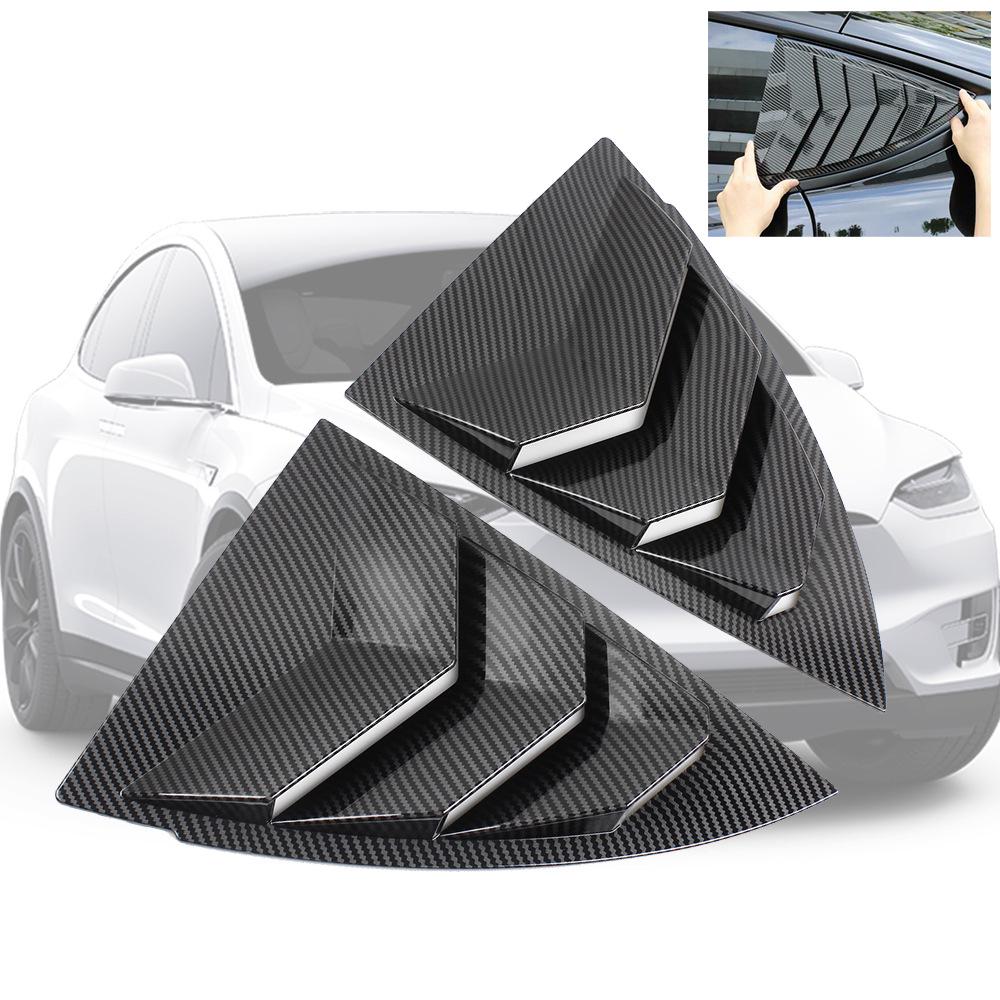 Tesla Model Y Rear Quarter Window Louver Sunshade Sticker