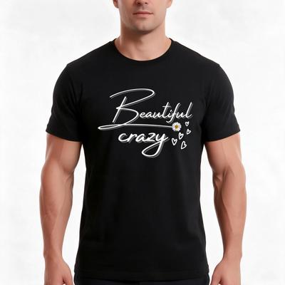 Beautiful Crazy Girls Power Gifts Idea Tshirt Summer Casual Cotton Tee Oversized Streetwear Tops Vintage Graphic Print