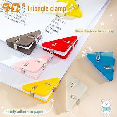Transparent Triangular Multifunctional Corner Folder for Test Paper Protection