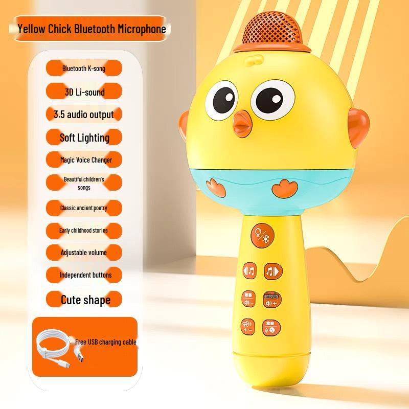 Wireless Kids Karaoke Microphone & Speaker - Bluetooth Singing Toy for Girls