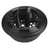 100 75mm Air Conditioning Outlet with Grille Black Round for Bus RVs Electric Car