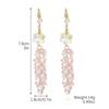 Long Exaggerated Grape Bunches Delicate Crystal Earrings Ins Light Luxury Temperament Zirconia Crystal Earrings High-grade Sense of Everyday Jewelry