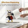 Handmade Wood Bathroom Tissue Stand Funny Animals Wooden Toilet Paper Holder, 3D Animal Decor, Cute Cartoon Sturdy Roll Free Standing for Home,